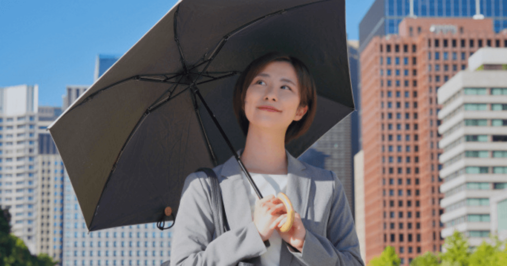 UVカット最強 UVO日傘の人気色　2段・3段違い