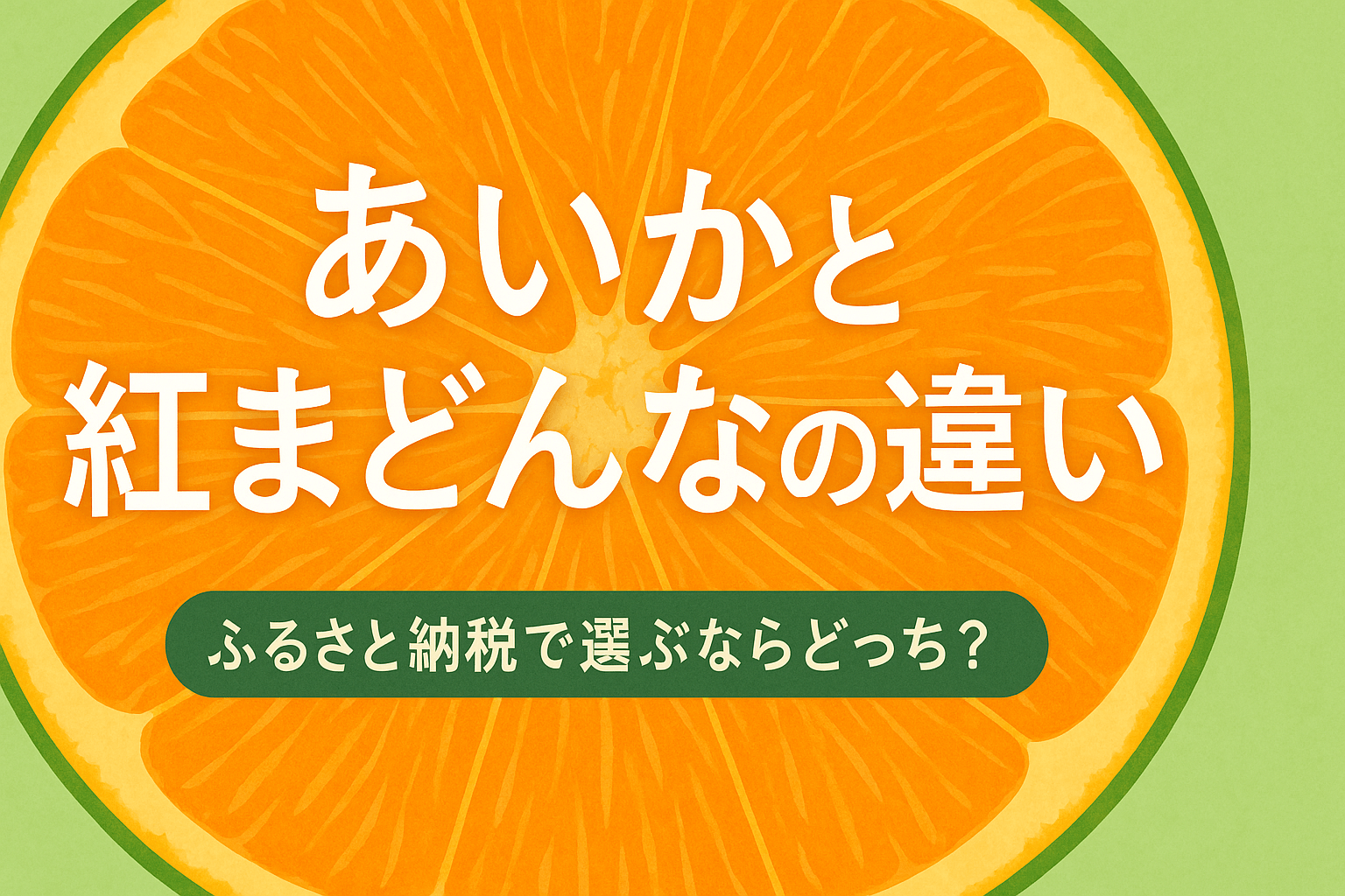 あいかと紅まどんなの違いとは？同じ品種だけど用途で分かれる選び方を徹底解説