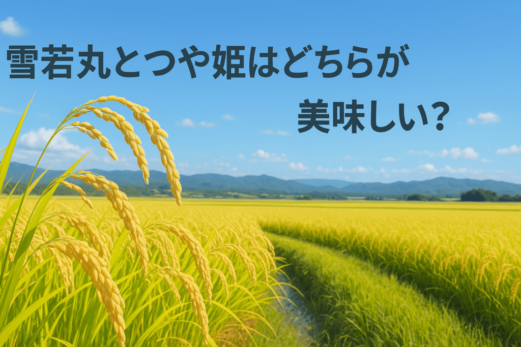 雪若丸とつや姫はどちらが美味しい？
