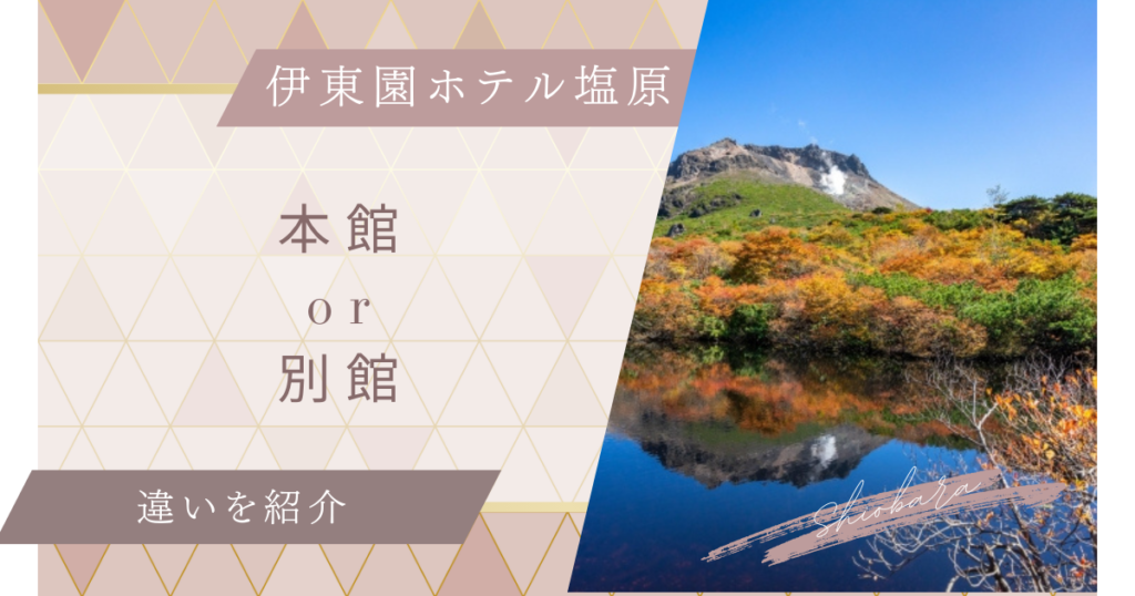 伊東園ホテル塩原の本館と別館の違いを比較