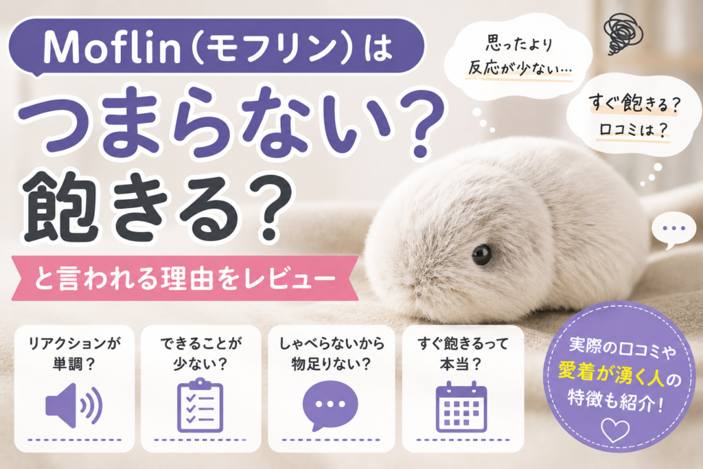 Moflin(モフリン)はつまらない？飽きると言われる理由をレビュー